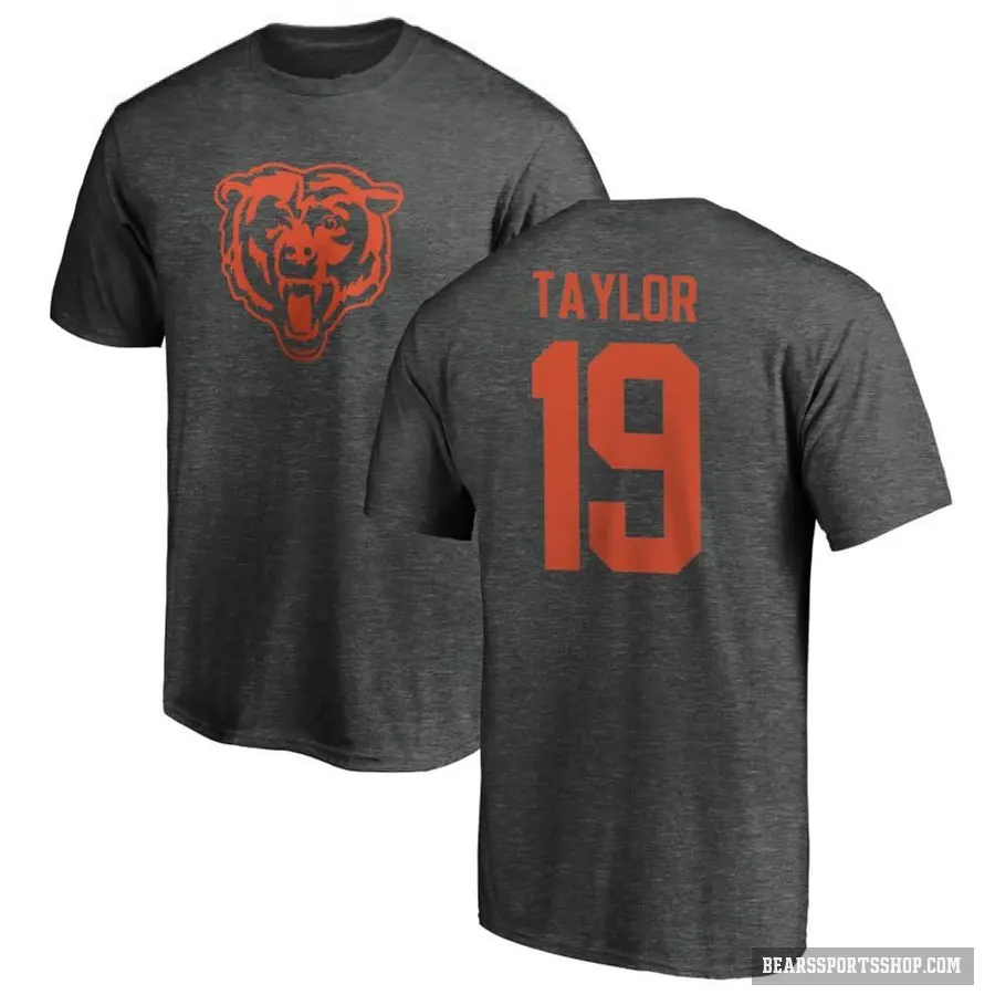 Men's ＃19 Tory Taylor Chicago Bears Ash One Color T-Shirt
