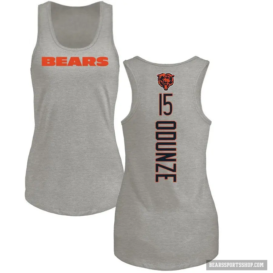 Women's ＃15 Rome Odunze Chicago Bears Ash Backer Tank Top