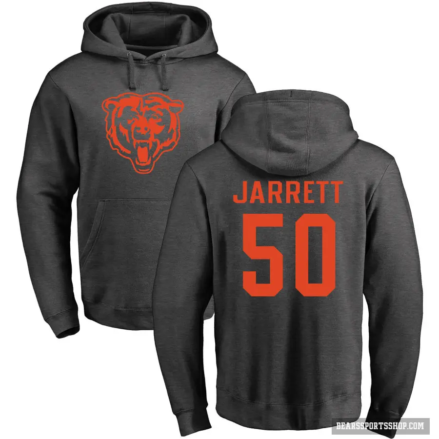 Youth ＃50 Grady Jarrett Chicago Bears Pro Line by Branded Ash One Color Pullover Hoodie