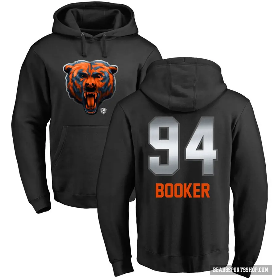 Youth ＃94 Austin Booker Chicago Bears Black Midnight Mascot Pullover Hoodie